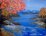 Autumn Painting by Saundra Johnson