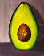Avocado, Modern Art, kitchen decor, sepia background Painting by Patricia Awapara Avocado, Modern Art, kitchen decor, sepia background Painting by Patricia Awapara
