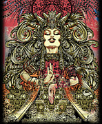 Aztec Goddess Mixed Media by Thomas Ambrose DENNEY