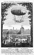 Balloon, Paris, 1784 Photograph by Granger Balloon, Paris, 1784 Photograph by Granger