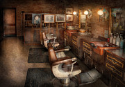 Barber - Clinton NJ - Clinton Barbershop  Photograph by Mike Savad