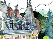 Barcelonnette, Haute Provence Painting by Joan Cordell