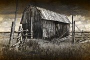 Barn with Wood Fence Photograph by Randall Nyhof Barn with Wood Fence Photograph by Randall Nyhof