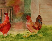 Barnyard Cuties Painting by Julie Lueders 