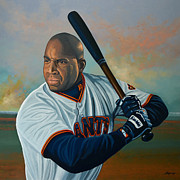 Barry Bonds Painting by Paul Meijering Barry Bonds Painting by Paul Meijering
