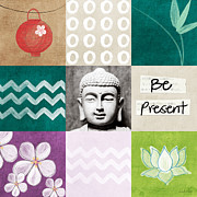 Be Present Mixed Media by Linda Woods