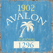 Beach Badge Avalon Painting by Debbie DeWitt Beach Badge Avalon Painting by Debbie DeWitt