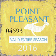 Beach Badge Point Pleasant Painting by Debbie DeWitt