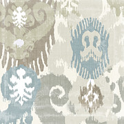 Beach Curry I Ikat Painting by Mindy Sommers