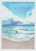 Beach of Tranquility Painting by Hilda Wagner