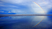 Beach Rainbow Reflection Photograph by Lawrence S Richardson Jr