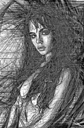 Beauty in Black and White Digital Art by Rafael Salazar