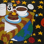 Bed and Breakfast Painting by Rojax Art
