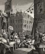 Beer Street And Gin Lane Beer Street Drawing by Vintage Design Pics