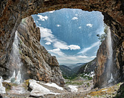 Behind The Falls Photograph by Leland D Howard
