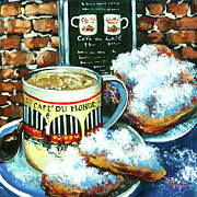 Beignets and Cafe au Lait Painting by Dianne Parks