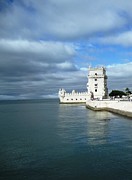 Belem Tower Castle Reflection Lisbon Portugal Photograph by John Shiron