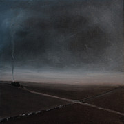 Belgian Wintertime Painting by Tone Aanderaa