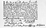 Benedict Arnolds Oath Of Allegiance Photograph by Everett