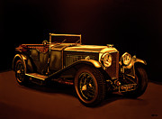 Bentley Open Tourer 1929 Mixed Media Painting by Paul Meijering