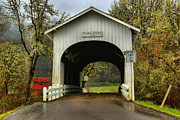 Benton County Harris Covered Bridge Photograph by Adam Jewell