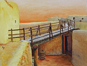 Bent's Old Fort Painting by Karen Fleschler