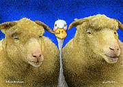 Between The Sheeps... Painting by Will Bullas