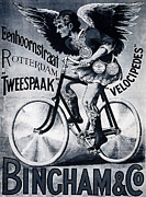 Bingham and Co - Bicycle - Vintage Dutch Advertising Poster Mixed Media by Studio Grafiikka