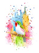 Bird 72 Painting by Lucie Dumas
