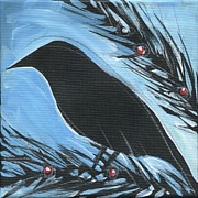 Bird And Berries #16 Painting by Tim Nyberg Bird And Berries #16 Painting by Tim Nyberg