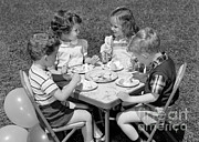 Birthday Party On The Lawn, C.1950s Photograph by H. Armstrong Roberts/ClassicStock Birthday Party On The Lawn, C.1950s Photograph by H. Armstrong Roberts/ClassicStock
