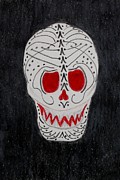 Black and Red Mixed Media by Charla Van Vlack