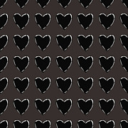 Black and White Hearts 1- Art by Linda Woods Mixed Media by Linda Woods Black and White Hearts 1- Art by Linda Woods Mixed Media by Linda Woods