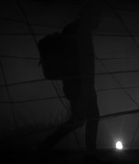 Black and White Silhouette of a Man Photograph by Prakash Ghai