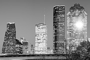 Black and White Skyline of Houston Photograph by Gregory Ballos Black and White Skyline of Houston Photograph by Gregory Ballos