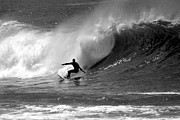 Black and White Surfer Photograph by Paul Topp
