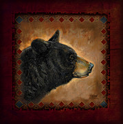 Black Bear Lodge Painting by JQ Licensing