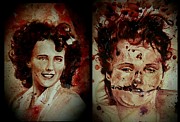 Black Dahlia Elizabeth Short before and after Painting by Ryan Almighty