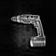 Black n Decker Retro Drill BW Photograph by YoPedro