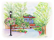 Black Sheep on the Plaza Painting by Lori Taylor