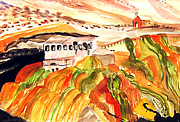 Black Waters of the Andes Painting by Marilyn Brooks