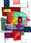 Blah Blah Blah. . . Drawing by Teddy Campagna