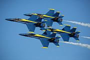 Blue Angels Diamond Formation Photograph by Adam Romanowicz