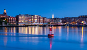 Blue Hour over Portsmouth New Hampshire Photograph by Dawna Moore Photography