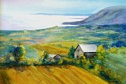 Blue Mountain Painting by Petra Burgmann