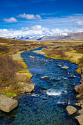 Blue river in the West Fjords in Iceland Photograph by Matthias Hauser