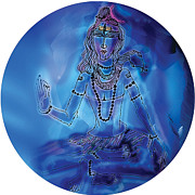 Blue Shiva Painting by Guruji Aruneshvar Paris Art Curator Katrin Suter Blue Shiva Painting by Guruji Aruneshvar Paris Art Curator Katrin Suter