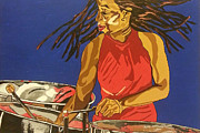 Blue Steel Painting by Rachel Natalie Rawlins
