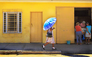 Blue Umbrella Girl Photograph by Craig J Satterlee