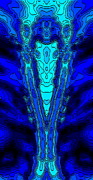 Blue Woman Digital Art by Mary Russell